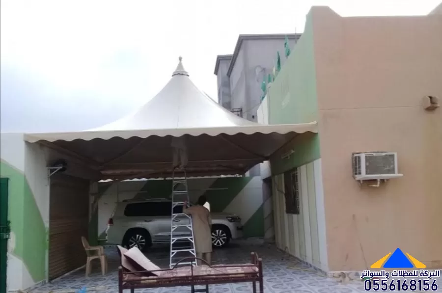مظلات سيارات خشبية مظلات قماش للسيارات الرياض